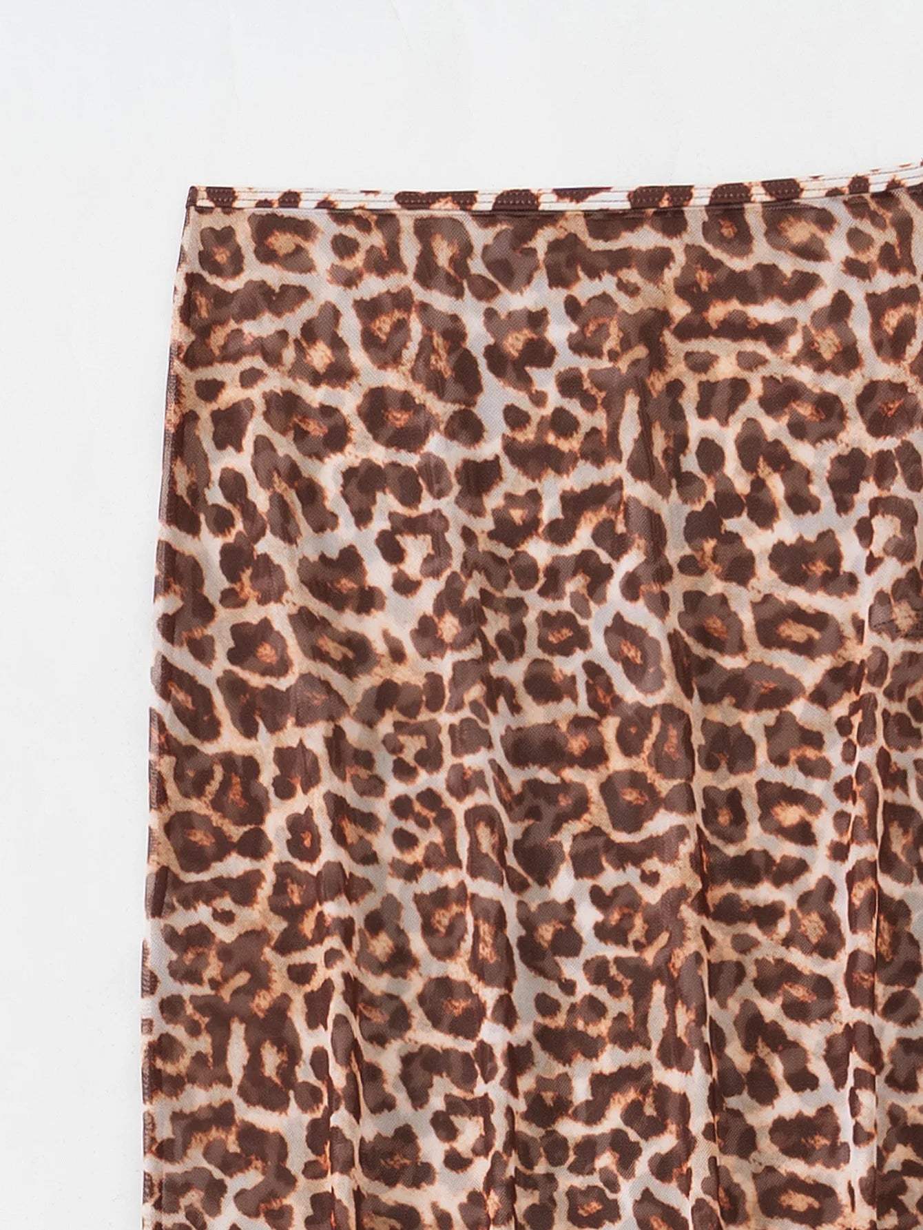 Feline Mesh - High-Waist Skirt