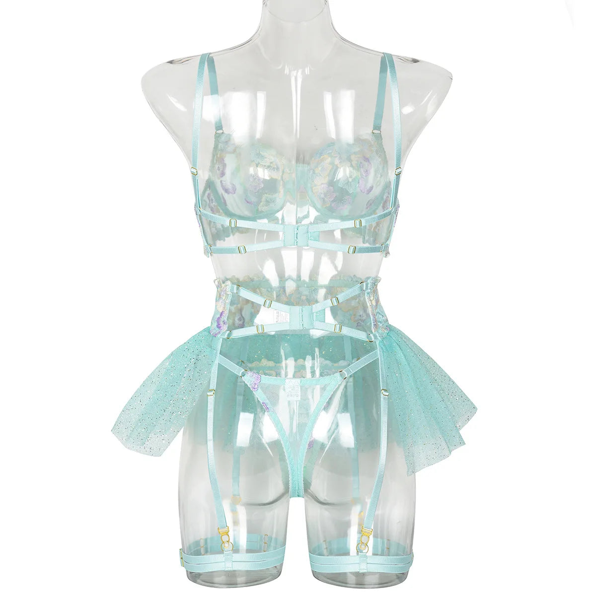 Fairy Lace Transparent Lingerie Set (3pcs)