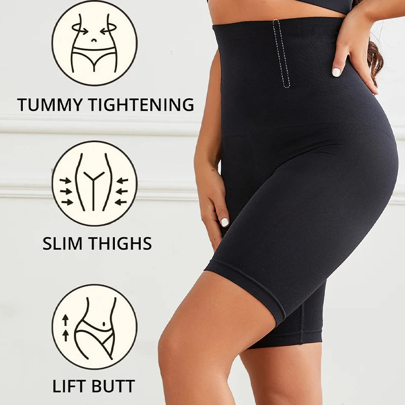 High Waist Tummy Control Shapewear Shorts – Seamless Butt Lifter & Thigh Slimmer