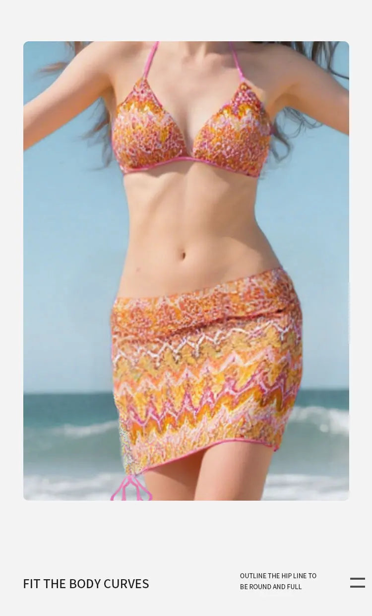 Sexy 3 Pack Bikini Swimsuit for Women New Hot Sale Of The Season Sensual Swimwear Teenage Girls Fashion Poolwear Beachwear