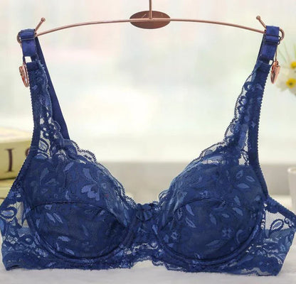 Sexy Lace Flower Bra Transparent Underwear Push Up Bras For Women Bralette Lace Bra Lingerie Intimates Bh Soutien Gorge Fashion