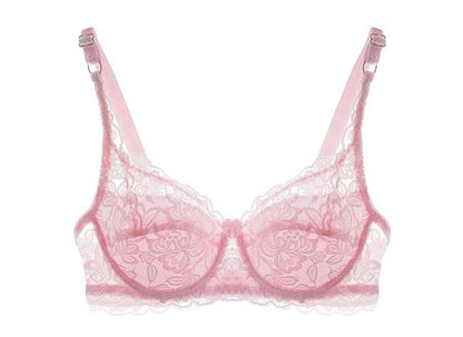 Sexy Lace Flower Bra Transparent Underwear Push Up Bras For Women Bralette Lace Bra Lingerie Intimates Bh Soutien Gorge Fashion