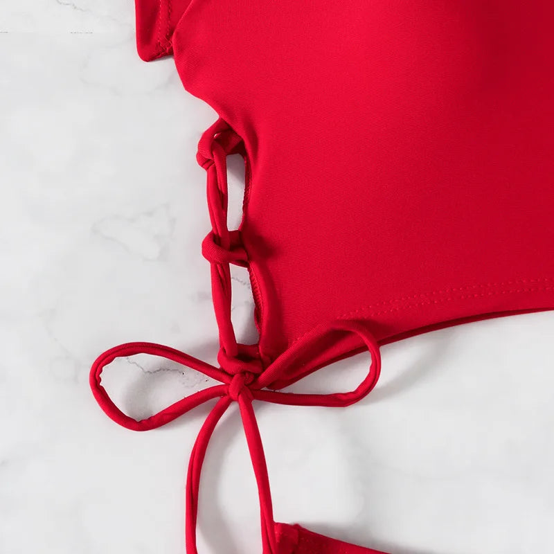 Aria Sport - Drawstring Crop Bikini