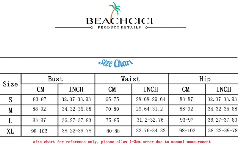 BEACHCICI Women's Bikini Two Piece Simple Sexy Solid Suspender Sleeveless Slim High Waist Thong Beach Vacation Swimsuit