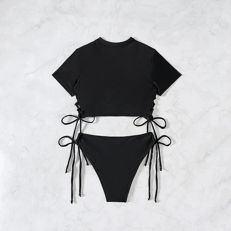 Aria Sport - Drawstring Crop Bikini