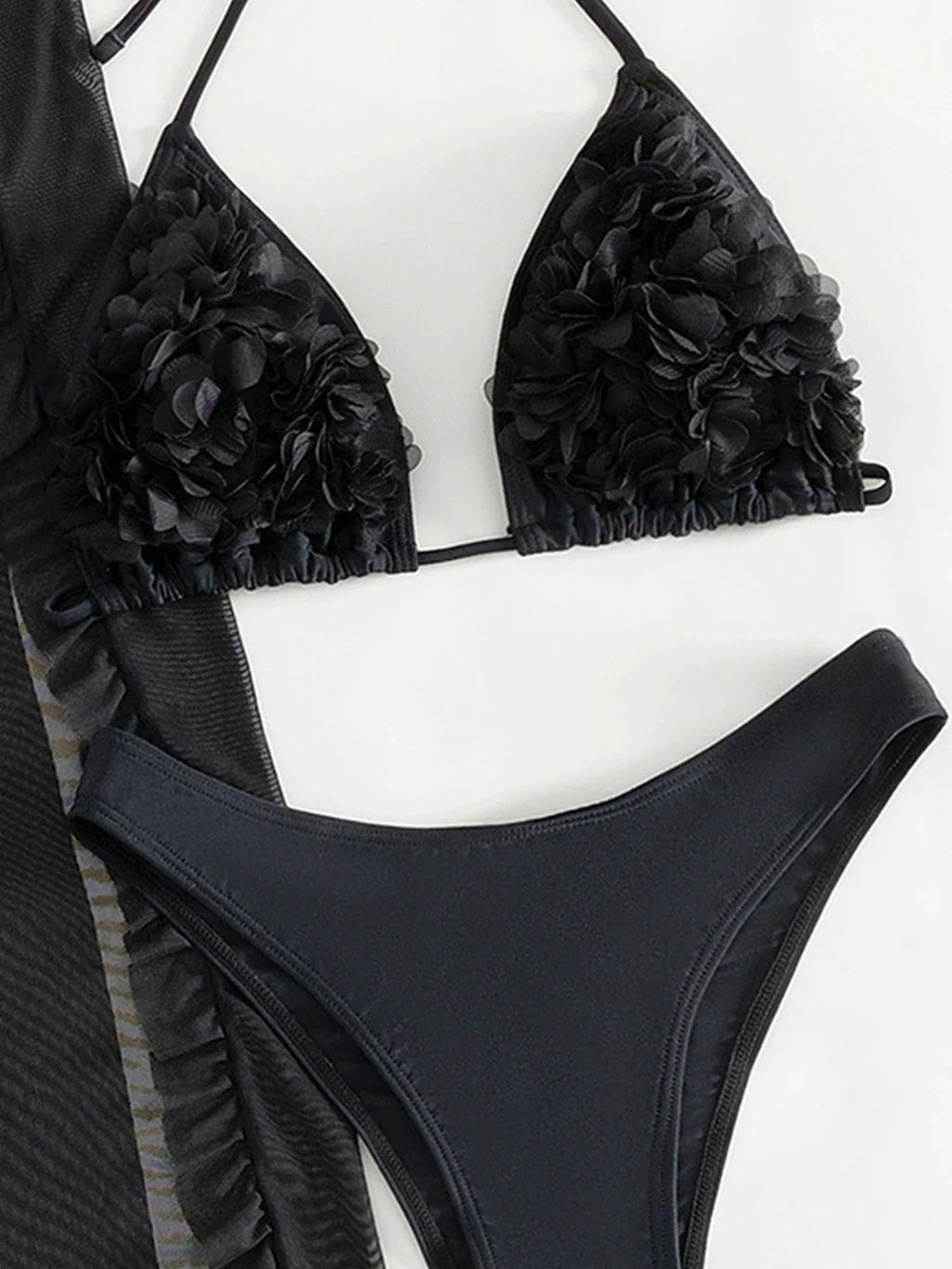 2025 New Sexy Three Pieces Bikini Set Swimsuit For Women Swimwear And High Split Beach Skirt Bathing Suit Beachwear Swim Suit