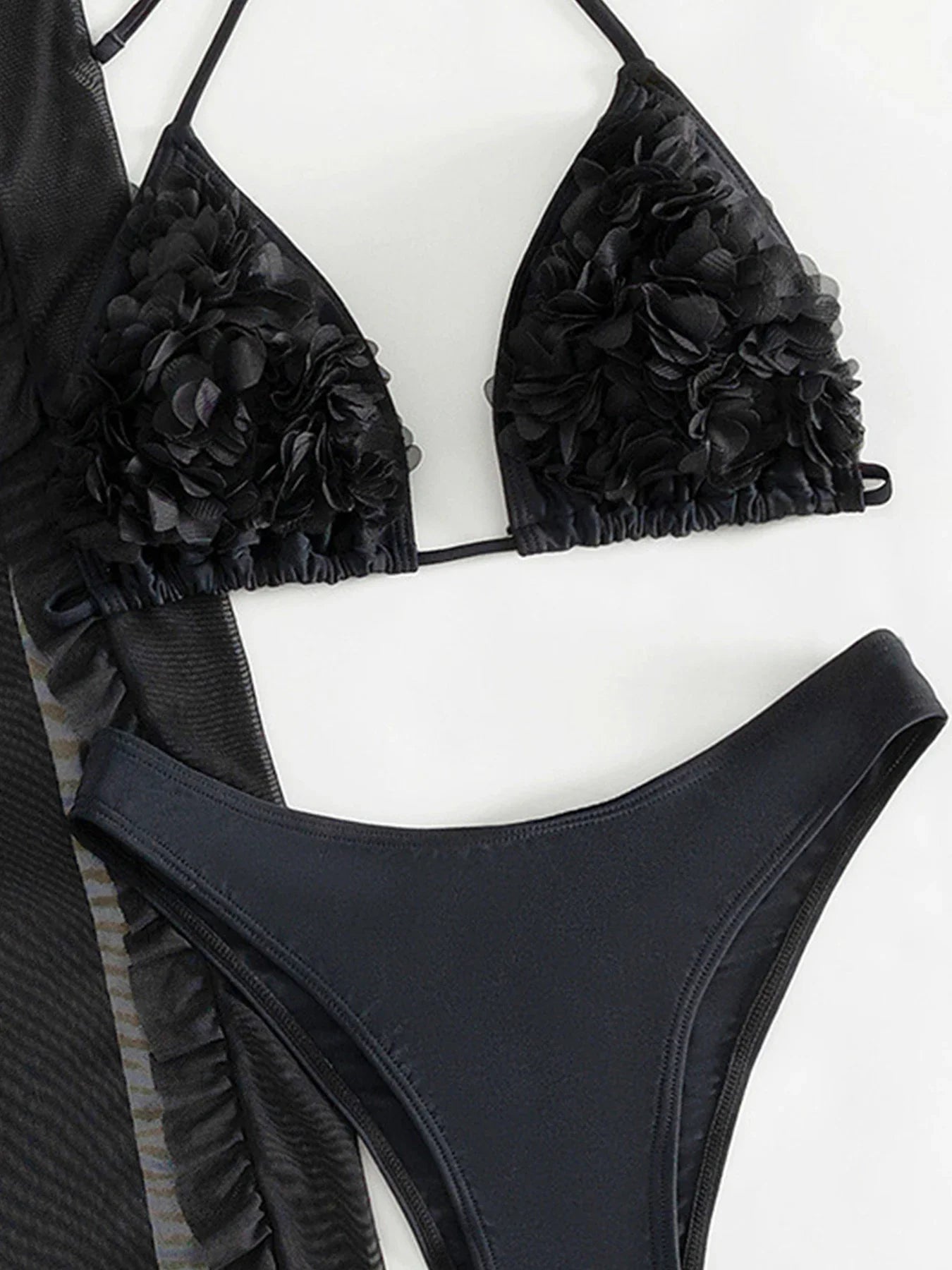 2025 New Sexy Three Pieces Bikini Set Swimsuit For Women Swimwear And High Split Beach Skirt Bathing Suit Beachwear Swim Suit