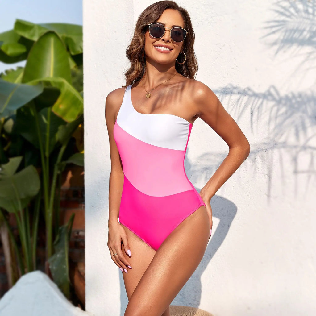 Valeria Skirt - One-Shoulder Swim Dress