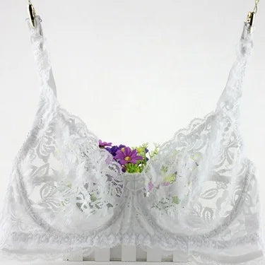 Sexy Lace Flower Bra Transparent Underwear Push Up Bras For Women Bralette Lace Bra Lingerie Intimates Bh Soutien Gorge Fashion