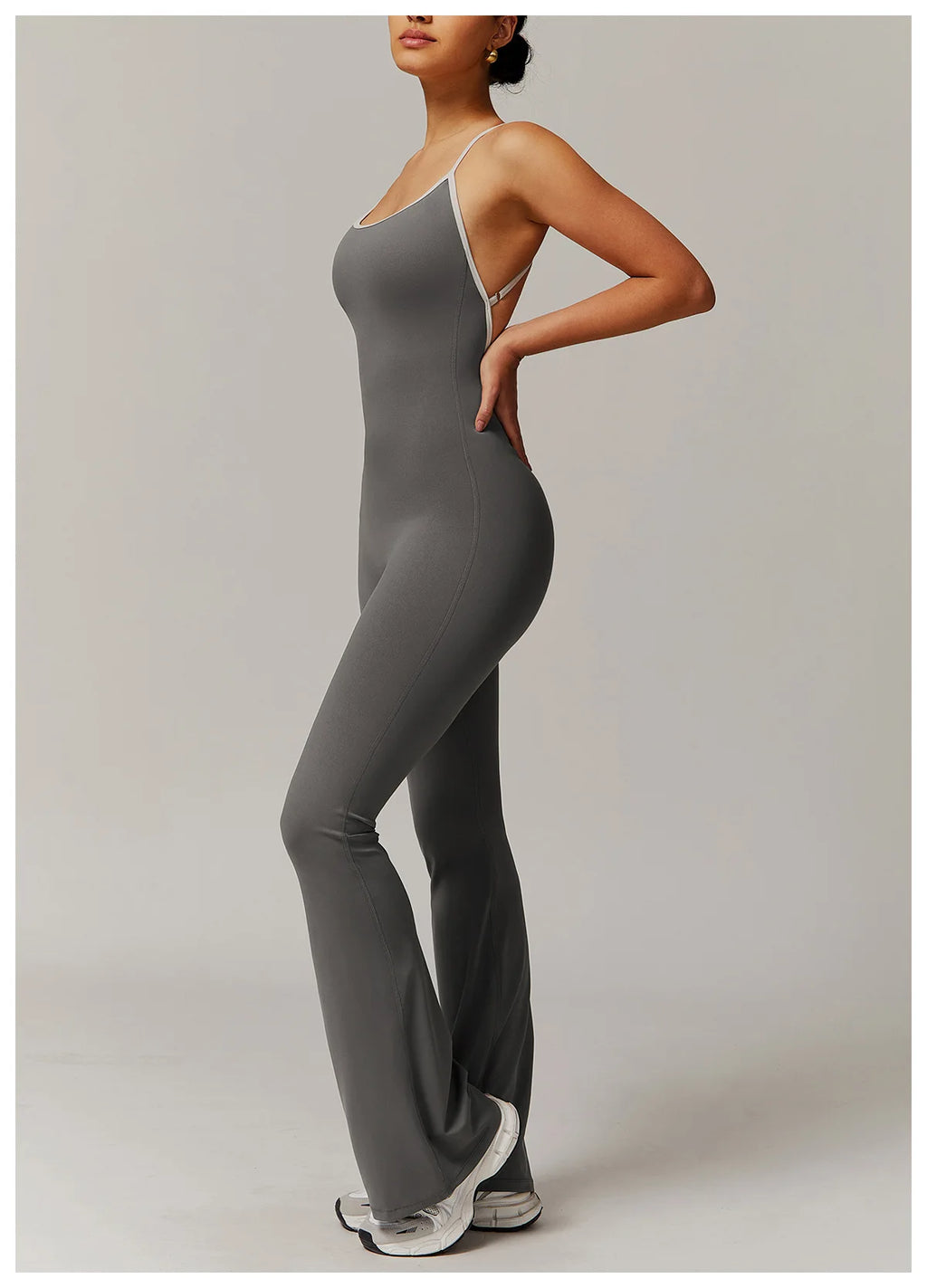FlareCut Jumpsuit - Backless Strap