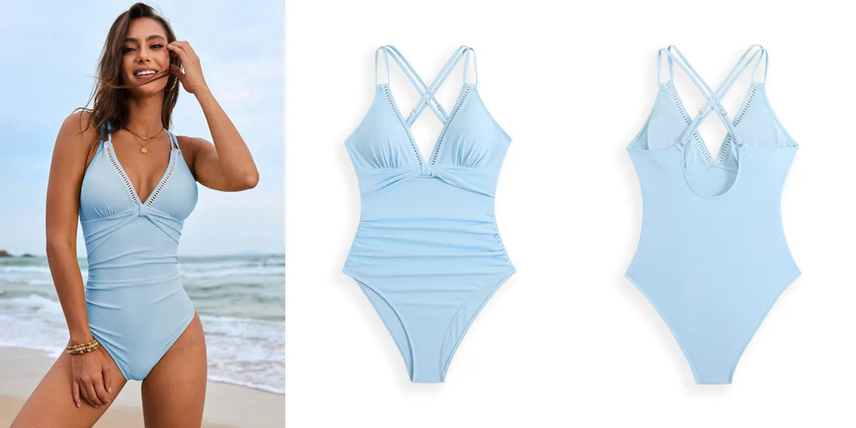 Women’s One-Piece Tummy Control Push-Up Swimsuit
