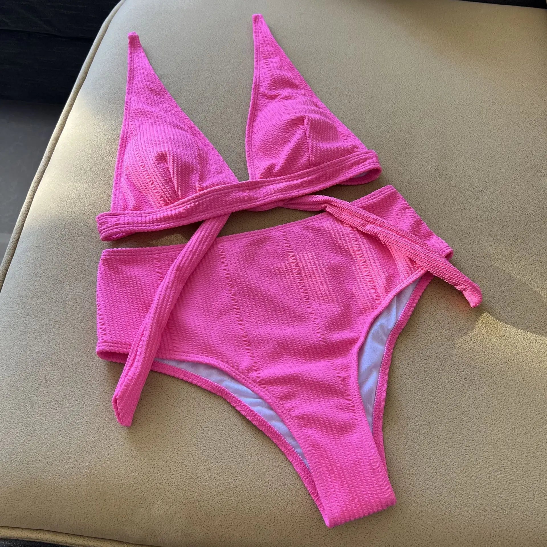 Aria V - High-Waist Triangle Bikini