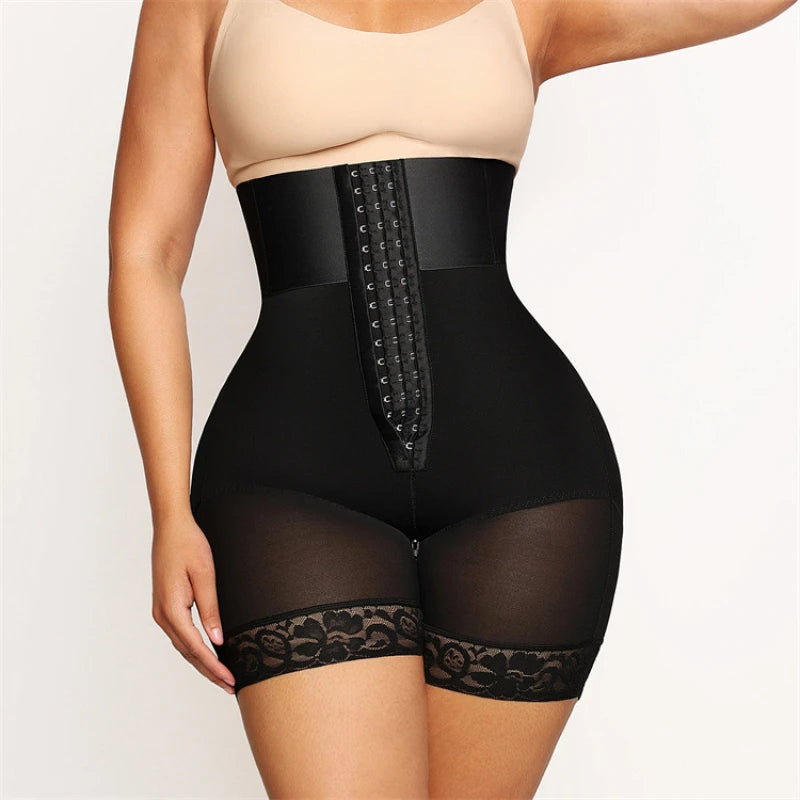 High Waist Body Shaper Shorts – Tummy Control Butt Lifter BBL Bandage Panties