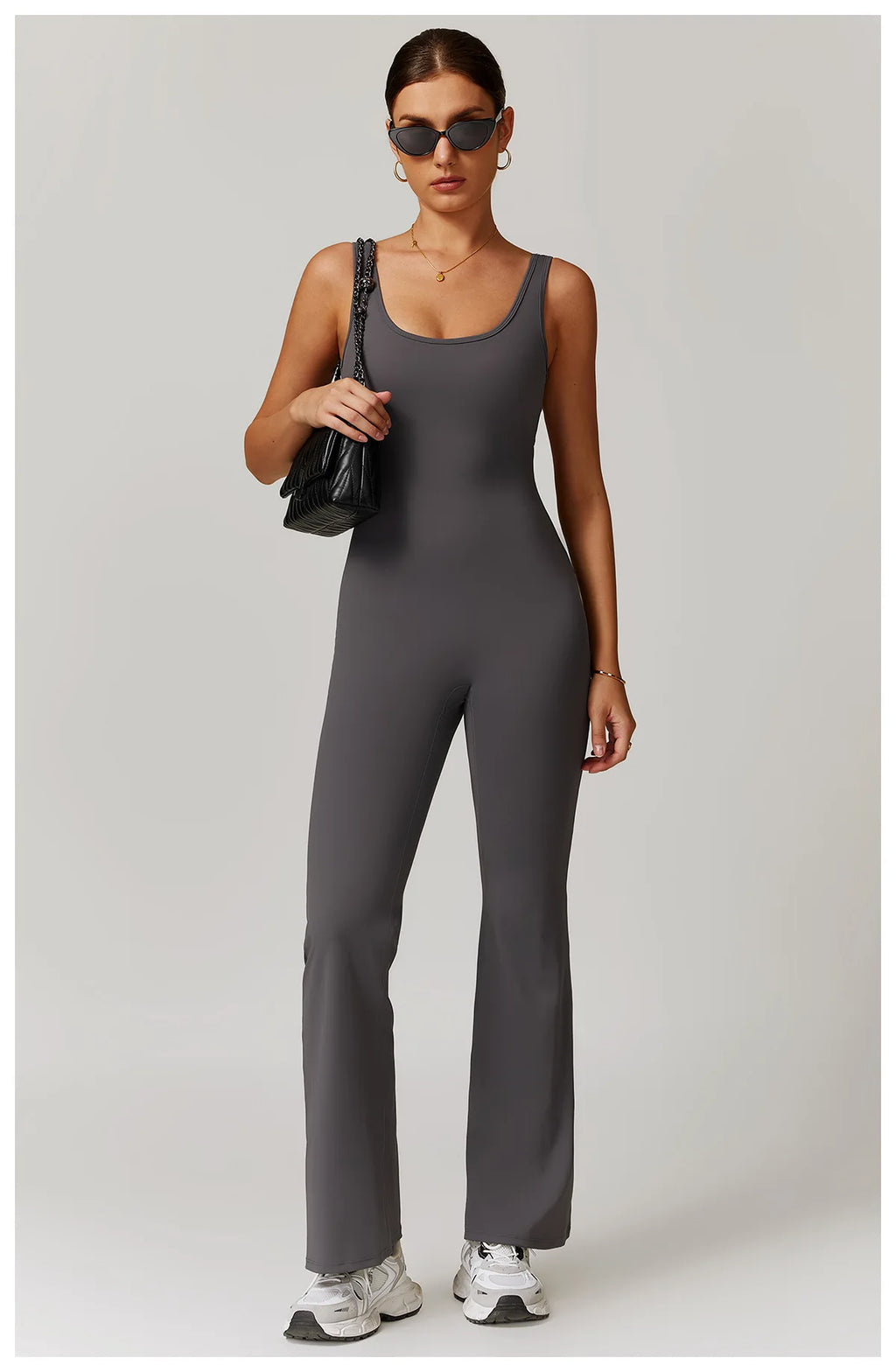 Utility Flare Jumpsuit - Backless