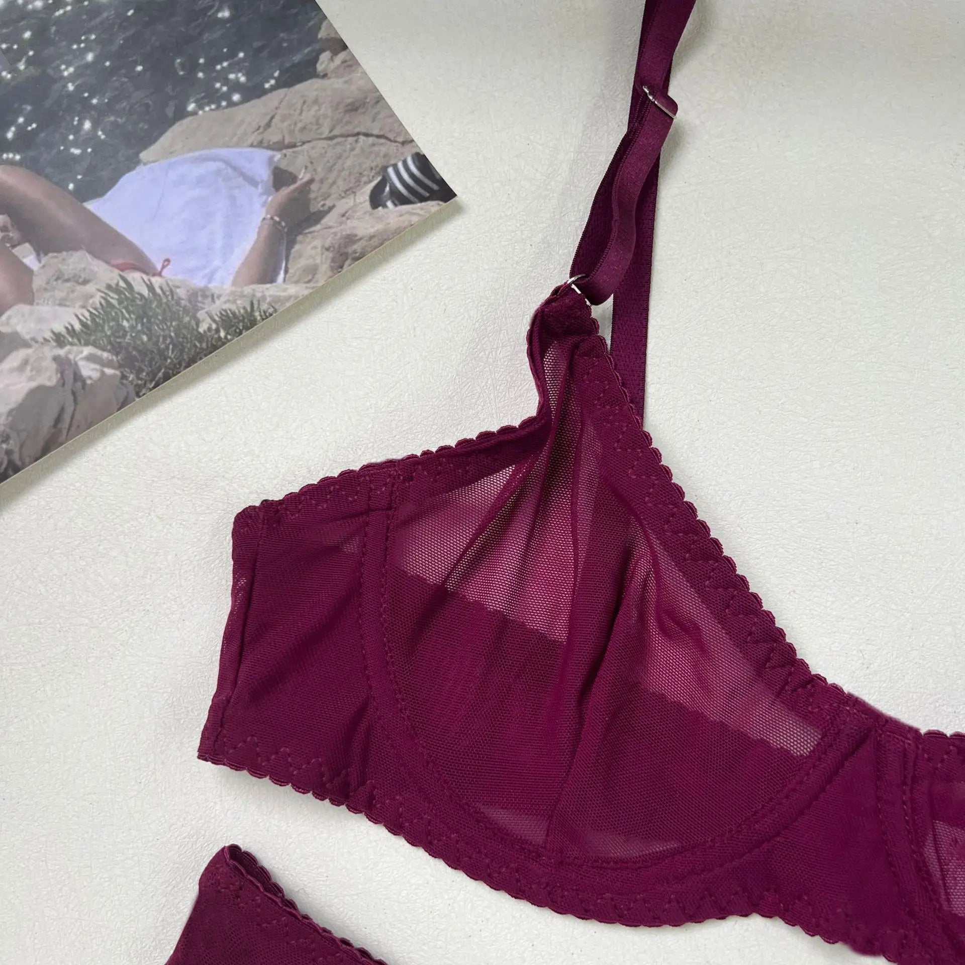 Seamless Lace Push-Up Bra & Panty Set