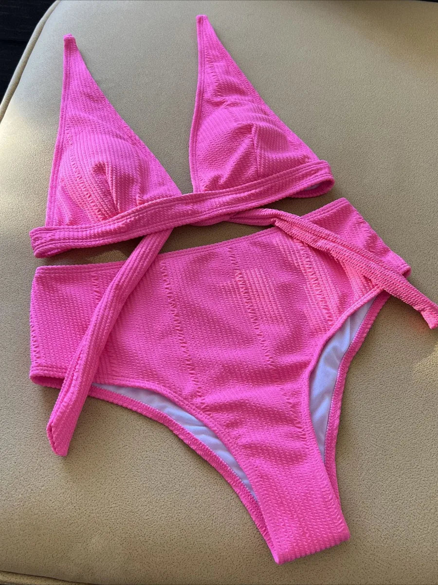 Aria V - High-Waist Triangle Bikini