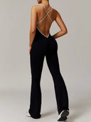 FlareCut Jumpsuit - Backless Strap