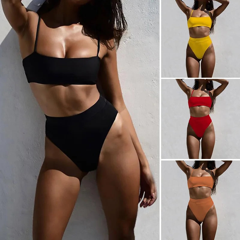 Aria Sol – Minimalist High-Waist Bikini