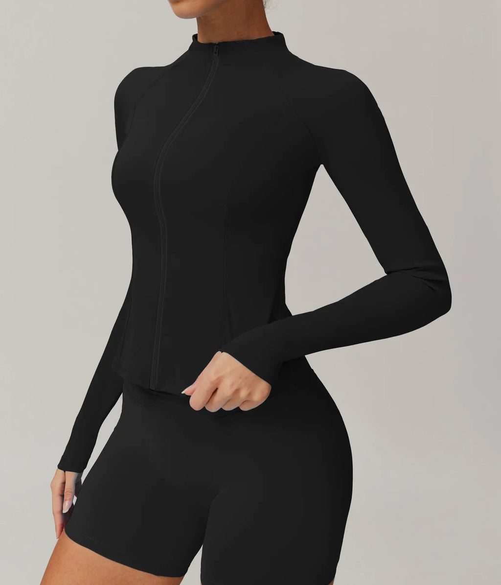 ZipSculpt Jacket - Stand Collar