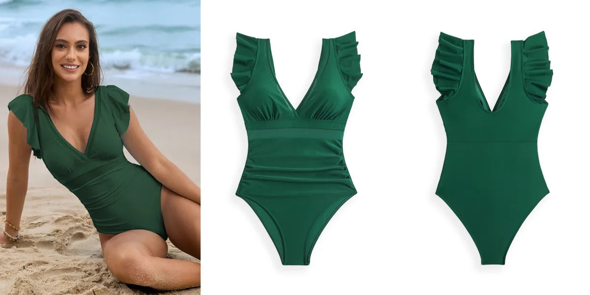 Aurora Mesh - Ruffle One-Piece