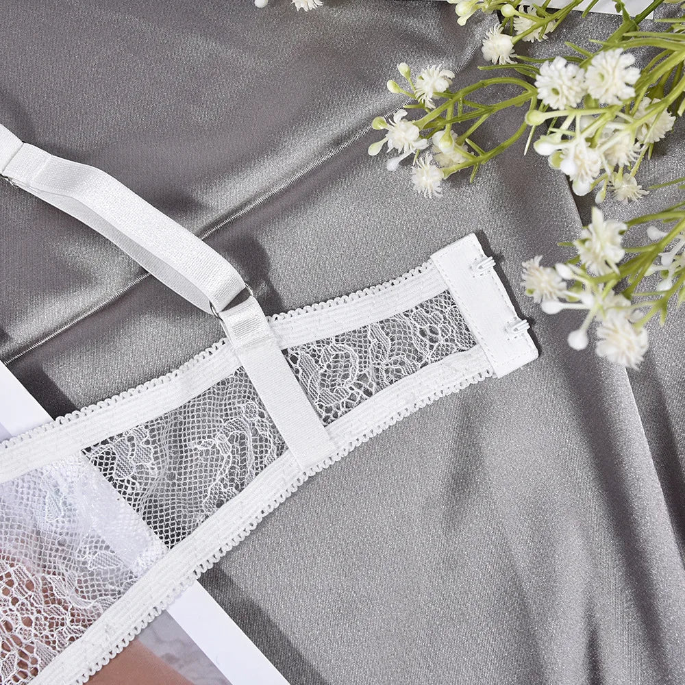 Sheer Mesh Lace Chemise Babydoll