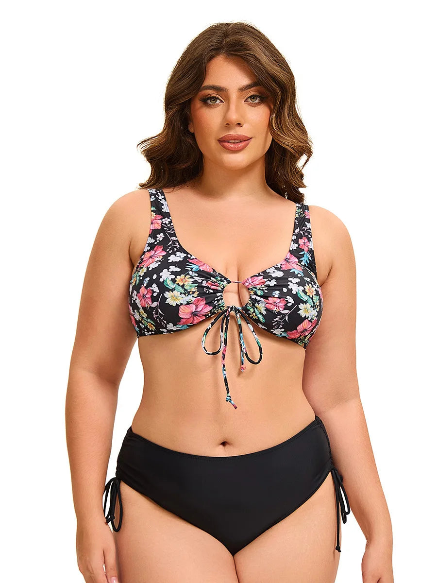 Savanna Bloom - Plus Floral One-Piece