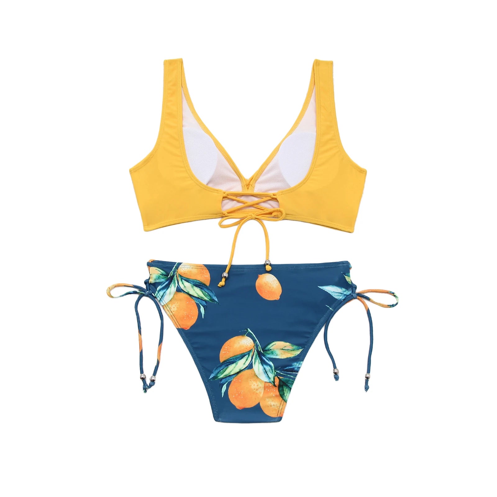 Citrina Sol – Tropical V-Neck Bikini