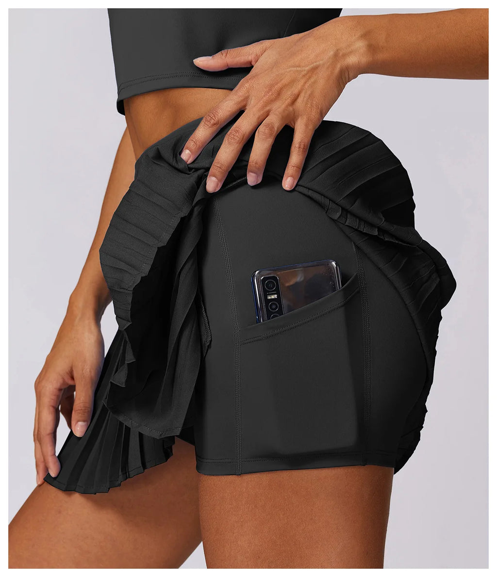 A-Line Court Skort - Welt Pocket