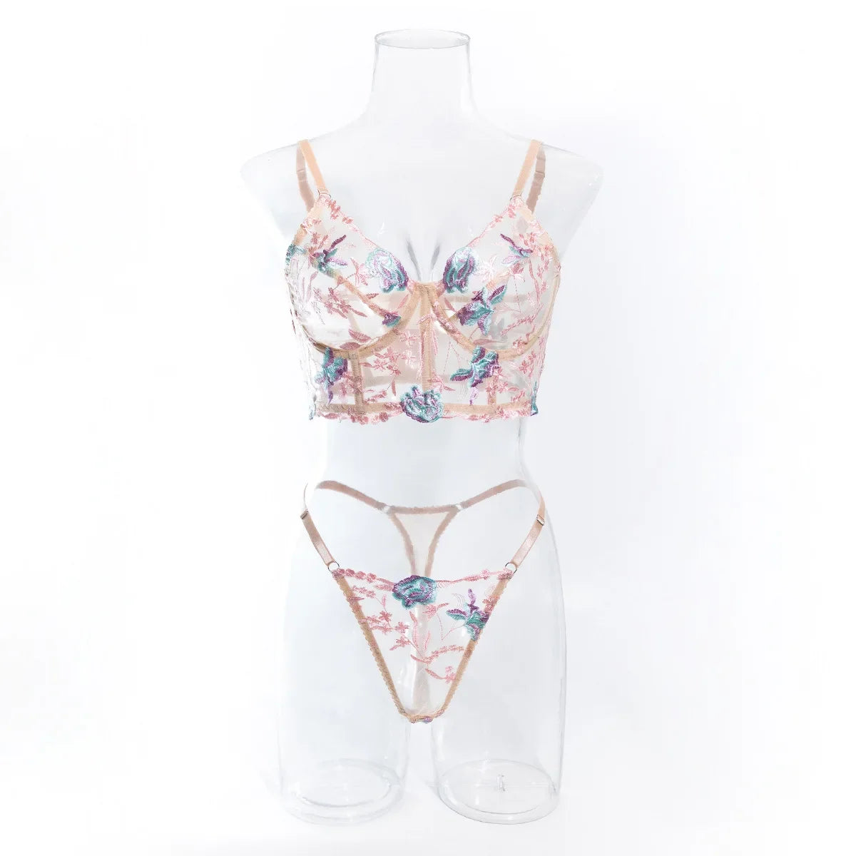 Lace Patchwork Push-Up Lingerie Dress