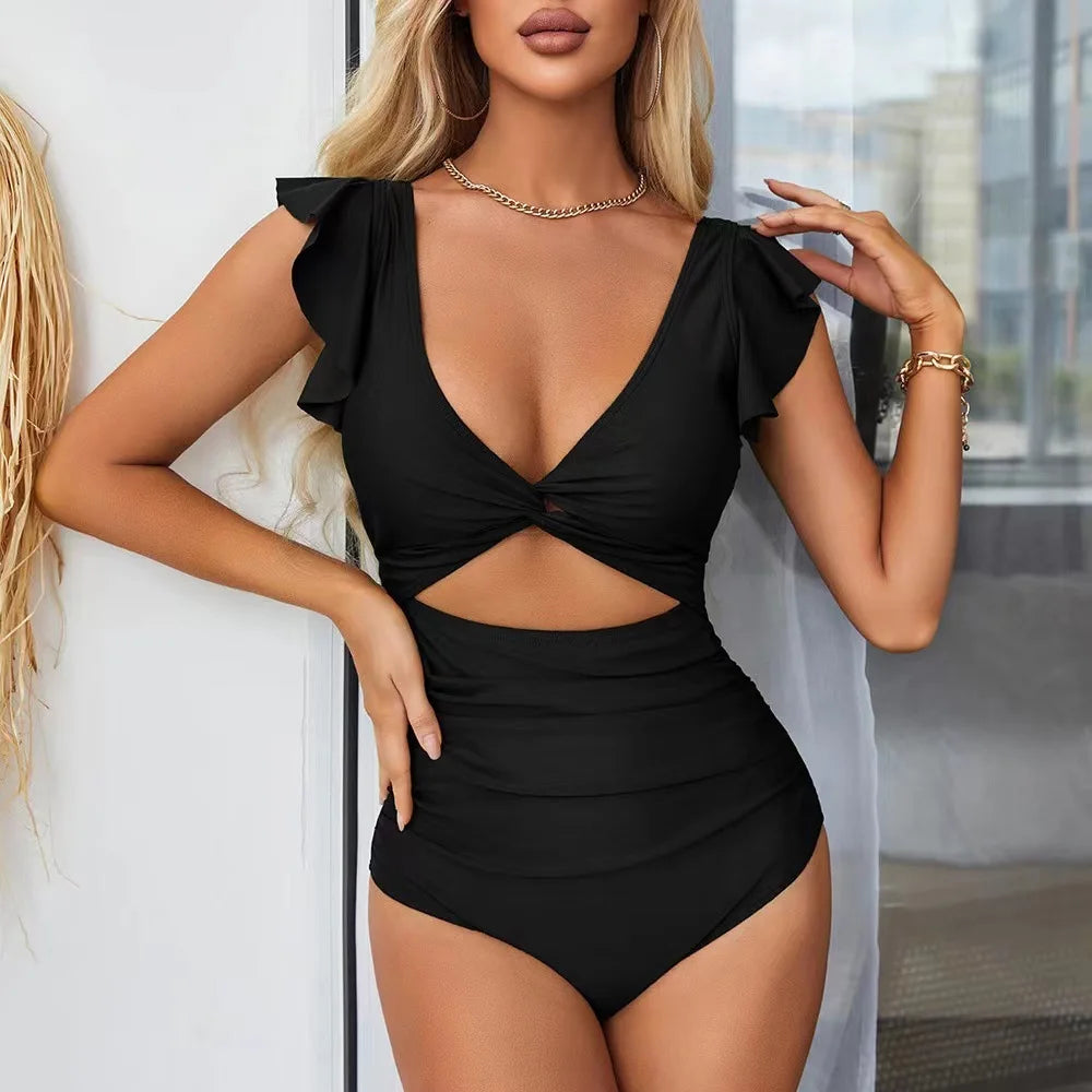 Women’s Multicolor Tankini One-Piece Swimsuit