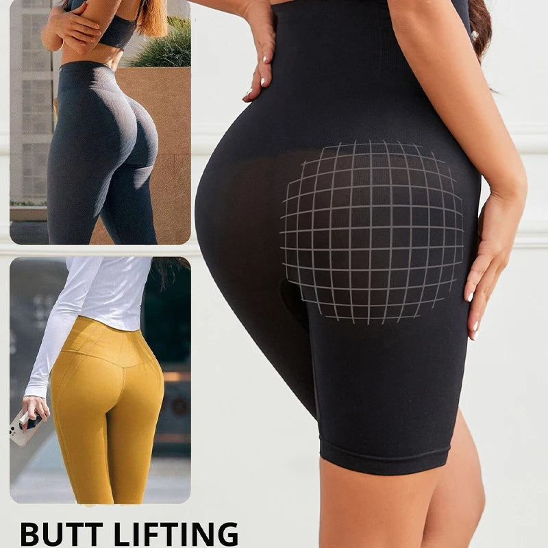 High Waist Tummy Control Shapewear Shorts – Seamless Butt Lifter & Thigh Slimmer