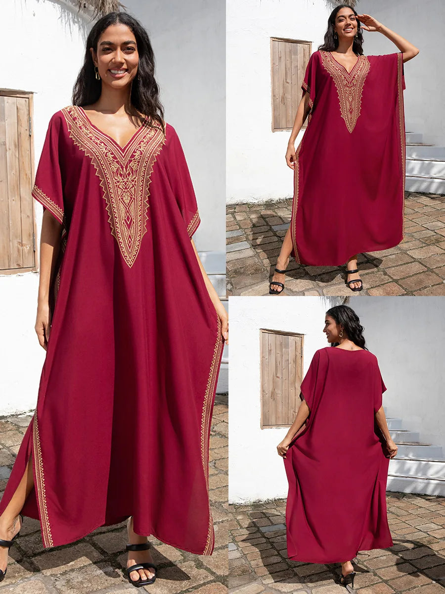 Serene Stitch - Embroidered Robe