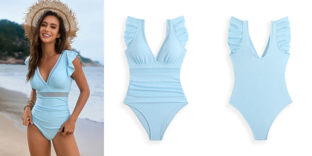 Aurora Mesh - Ruffle One-Piece