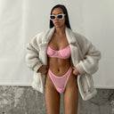 Seamless Lace Push-Up Bra & Panty Set