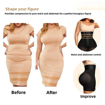High Waist Body Shaper Shorts – Tummy Control Butt Lifter BBL Bandage Panties
