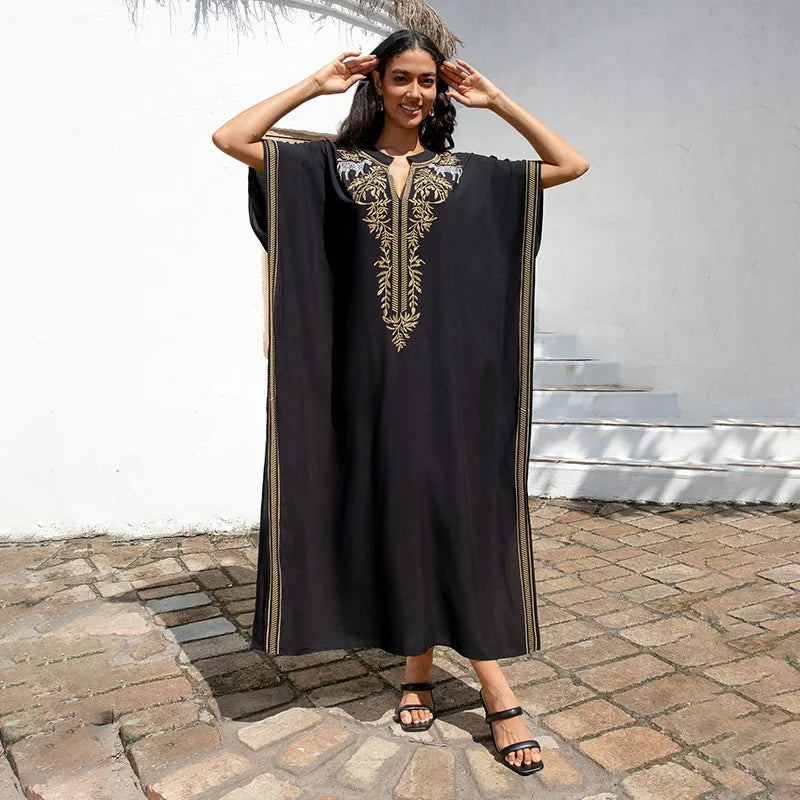 Noir Crest - Embroidered Robe