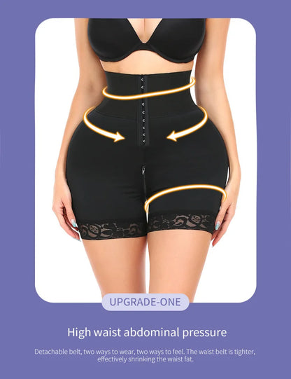 High Waist Body Shaper Shorts – Tummy Control Butt Lifter BBL Bandage Panties