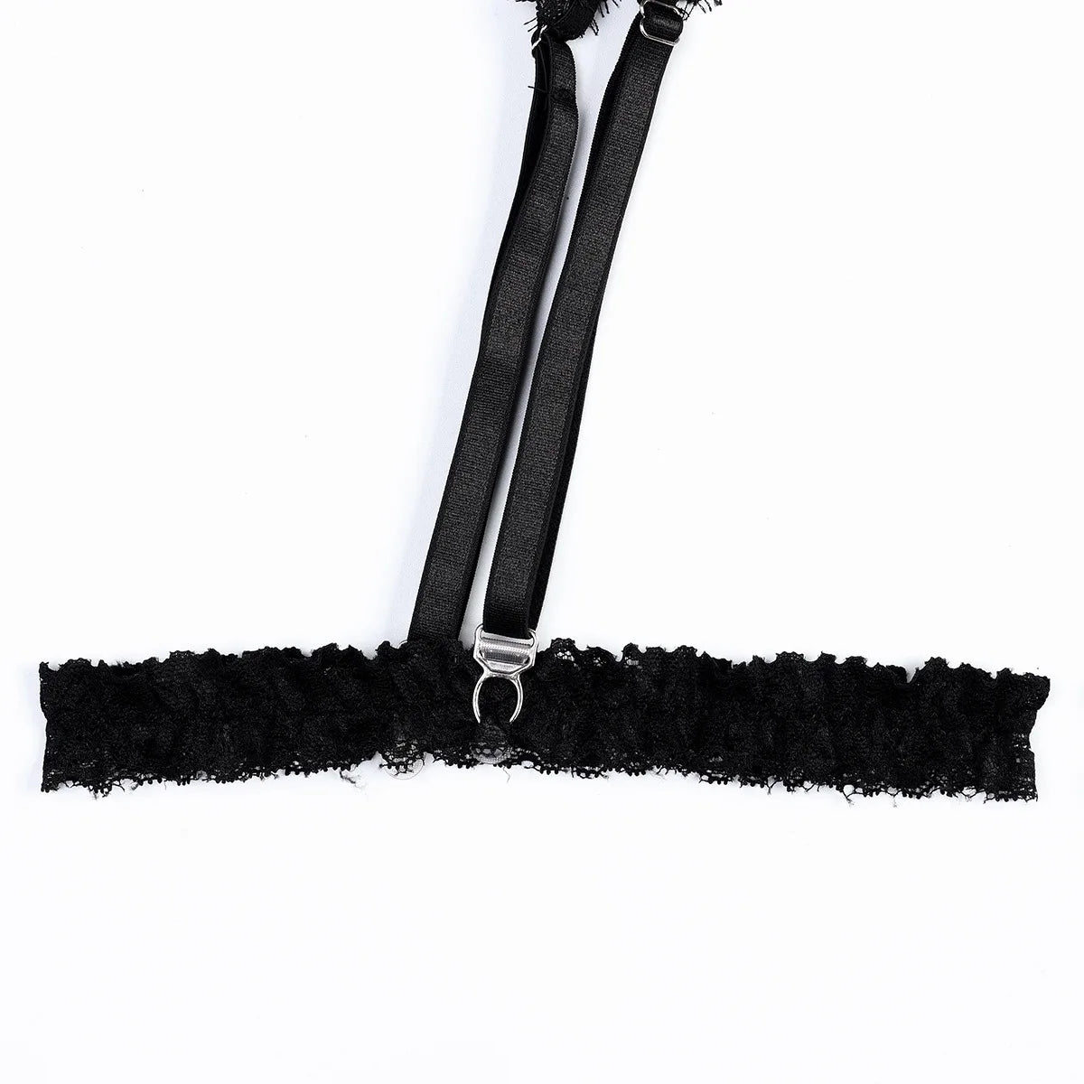 Classic Black Lace Hollow-Out Lingerie Set