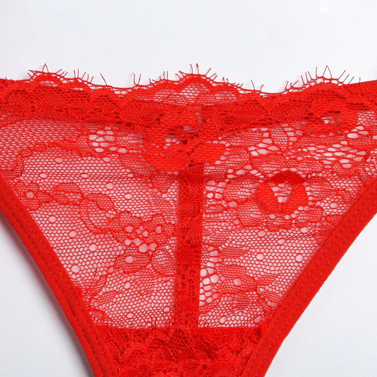 Patchwork Lace Lingerie Set – 3 Piece