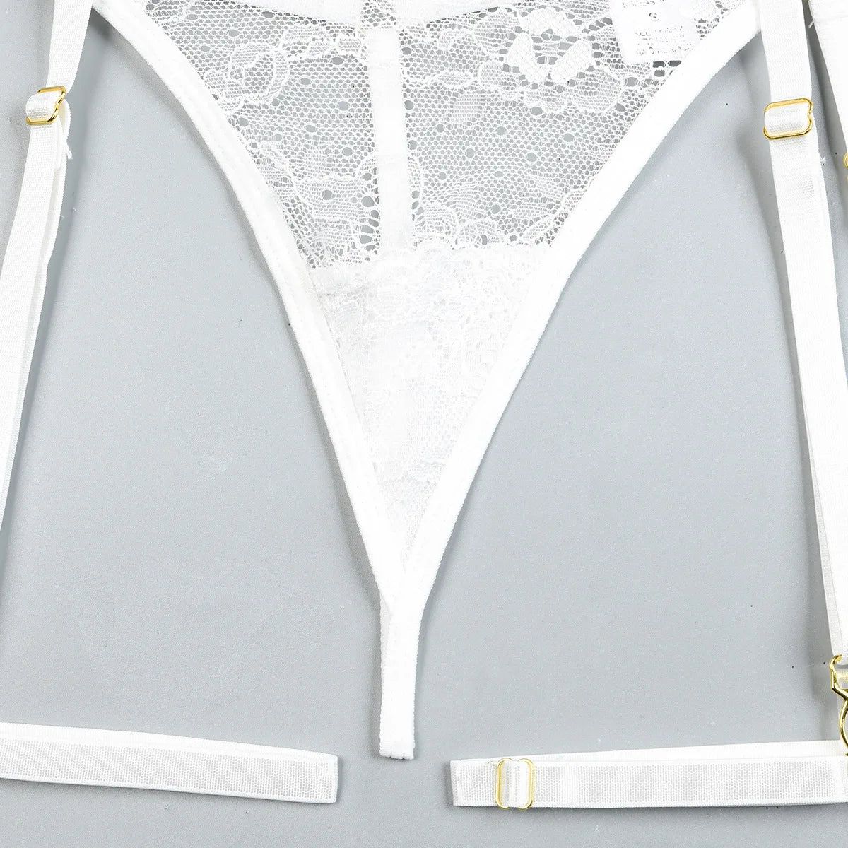 Patchwork Lace Lingerie Set – 3 Piece