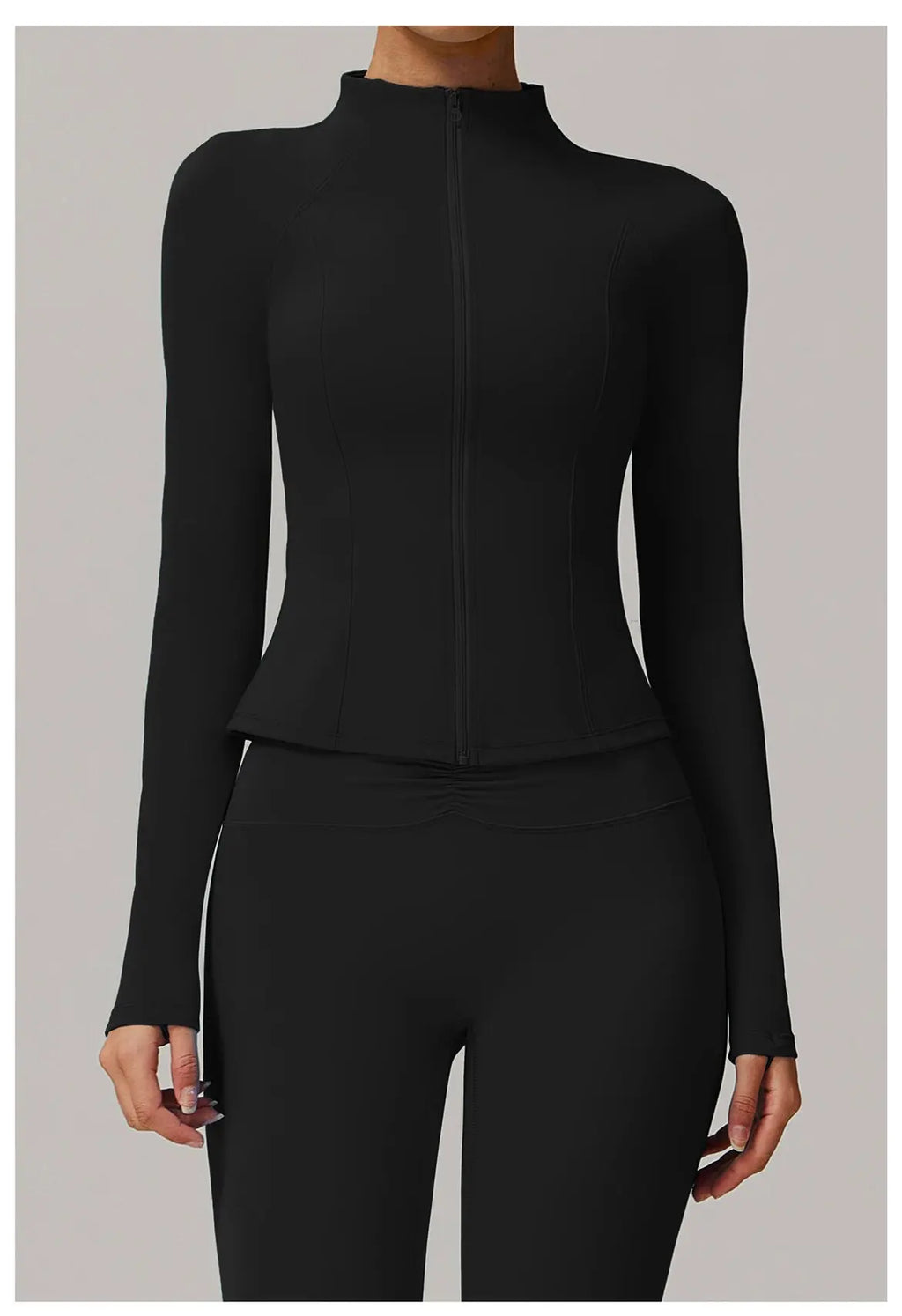 ZipSculpt Jacket - Stand Collar