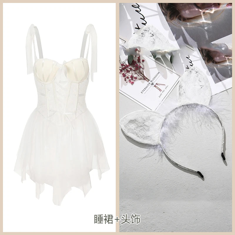 Luxury French Lace Corset Lingerie Set Bra and Panty Bralette