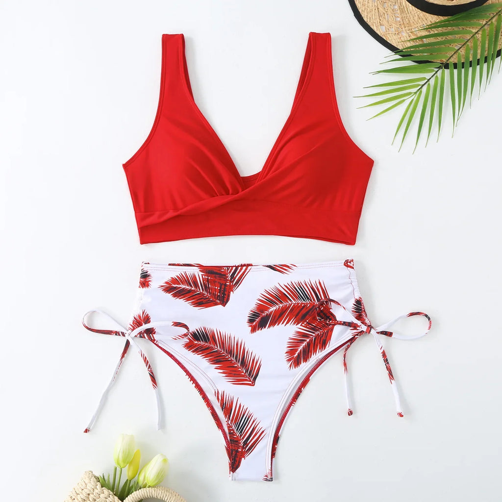 Sexy Bikini 2024 Swimsuit Women Trend Swimwear Female High Waisted Bikinis Sets Korean Swimming for Woman Bathing Suit Beachwear