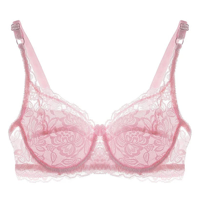 Sexy Lace Flower Bra Transparent Underwear Push Up Bras For Women Bralette Lace Bra Lingerie Intimates Bh Soutien Gorge Fashion