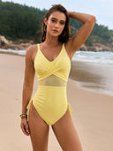Liora Mesh – V-Neck Monokini