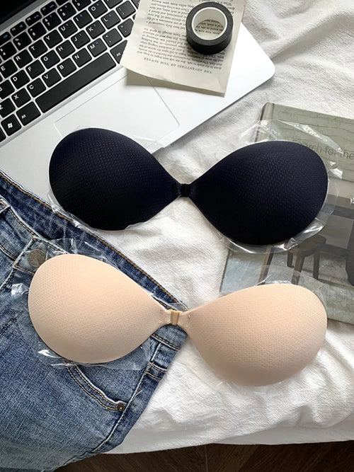 Women’s Strapless Adhesive Push-Up Bra – Invisible Silicone Bralette