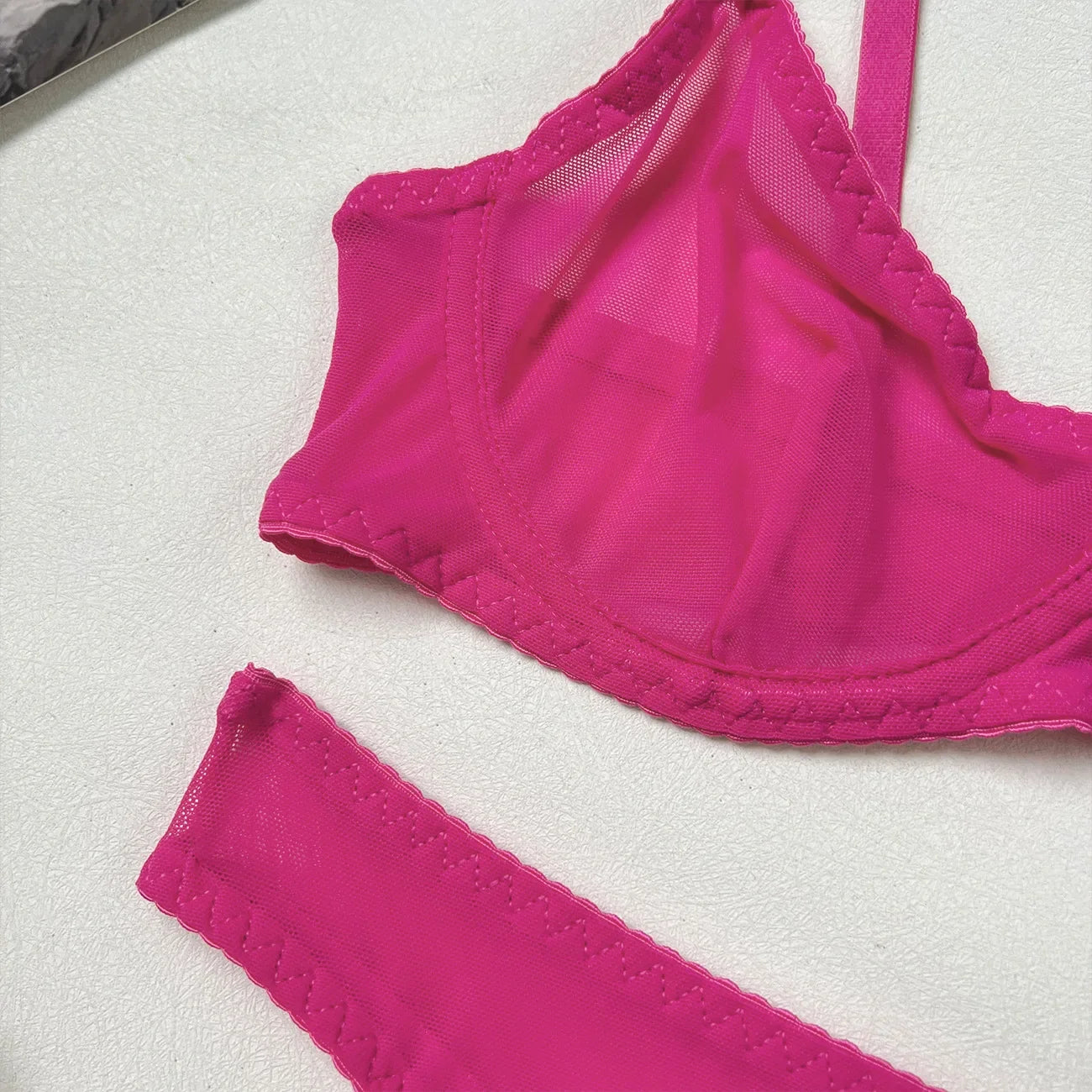 Seamless Lace Push-Up Bra & Panty Set