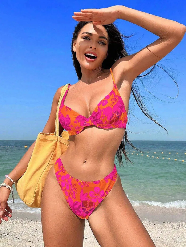 Savanna Bloom - Floral Triangle Bikini