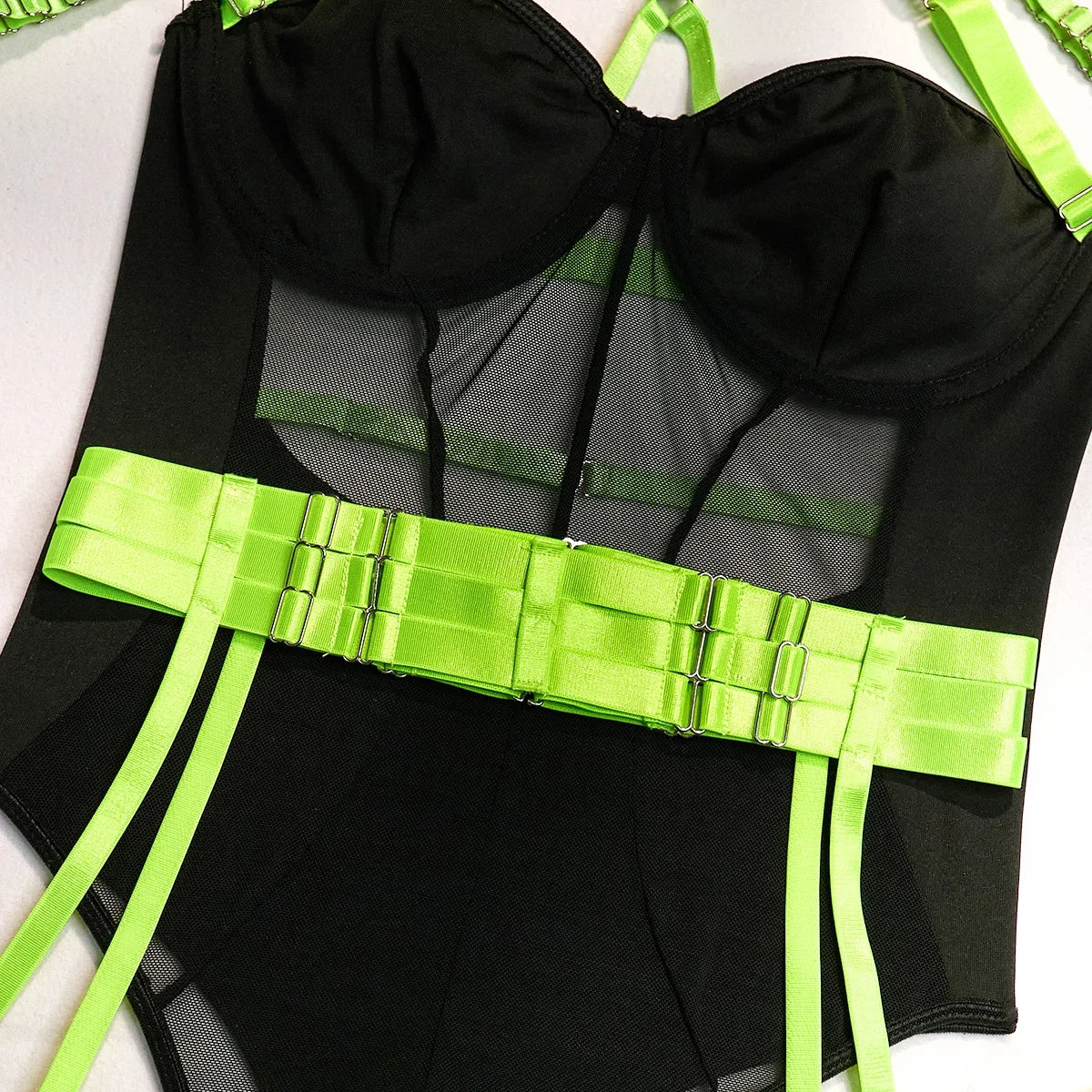 Off-Shoulder Lace Bodysuit – Bandage Fit