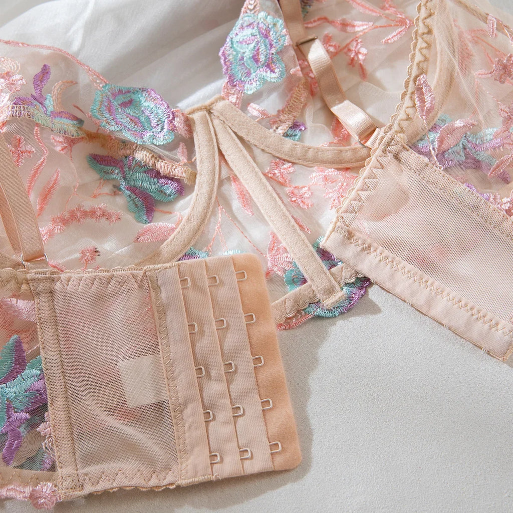 Lace Patchwork Push-Up Lingerie Dress